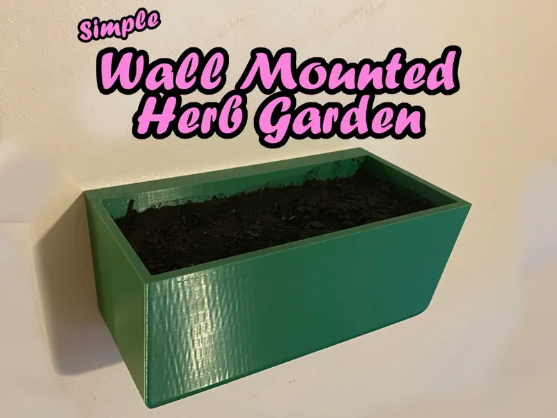 Wall Mounted Indoor Herb Garden