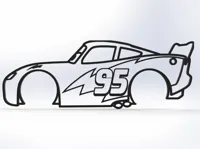 Décoration murale 2D - Flash McQueen — photo 1