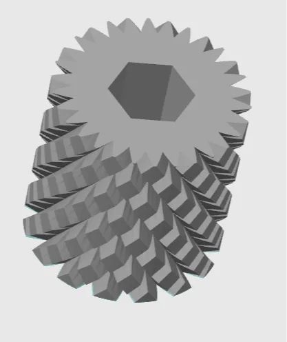 Knurled handle for M3 nut