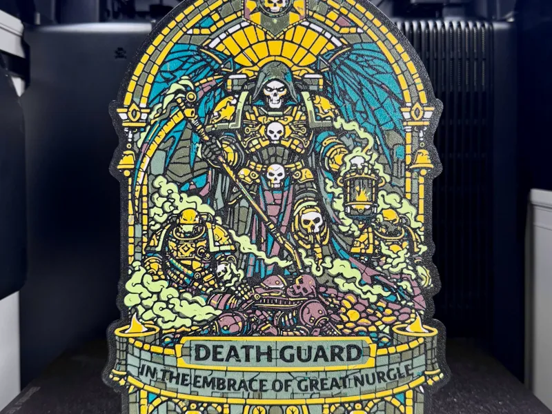 Chaos Death Guard 40k Lightbox; Space Marine