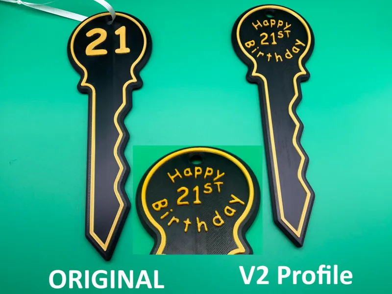 21st Birthday key decoration