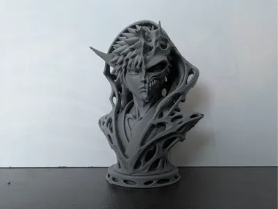 Bleach-Inspired Hollow Mask Bust