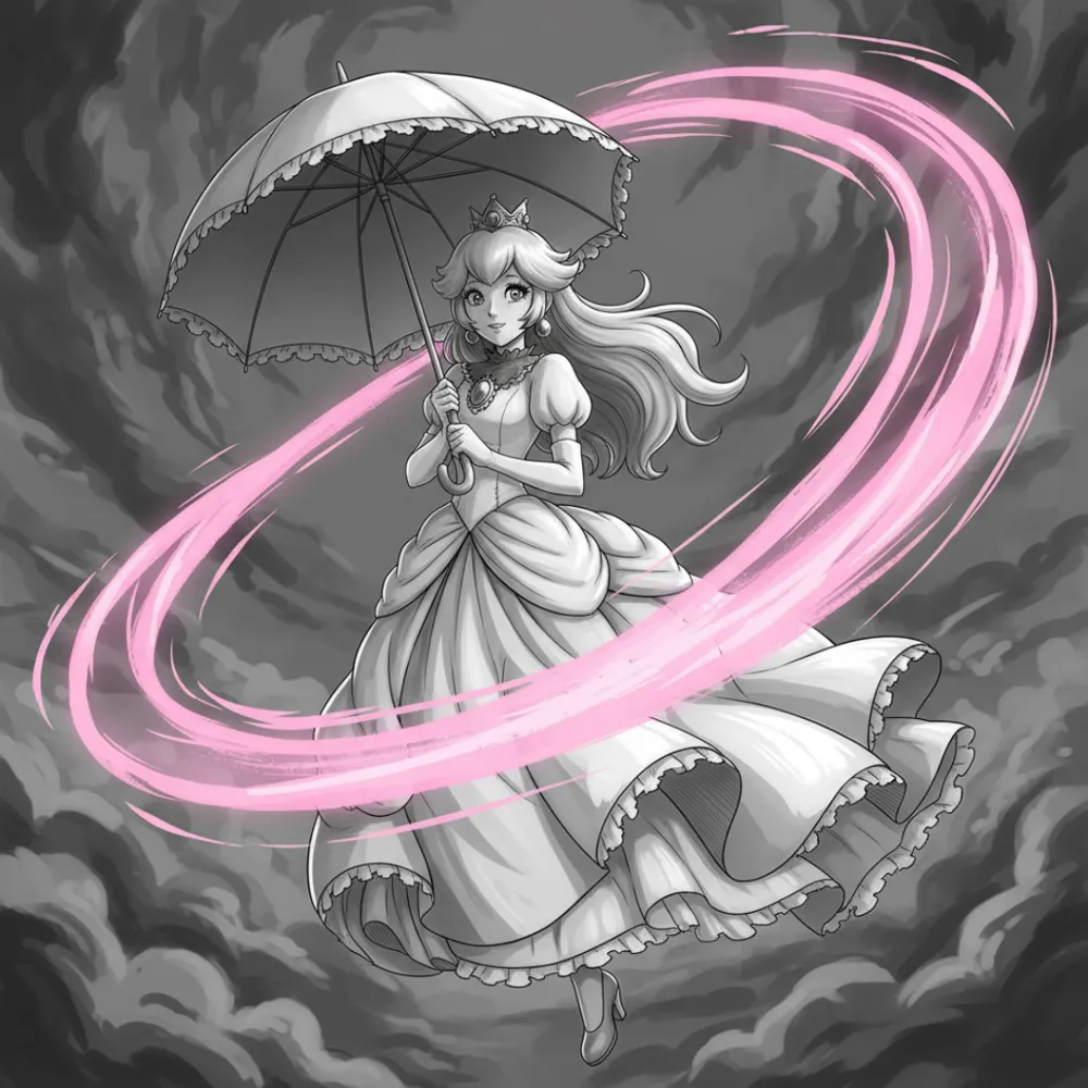 Princess Peach Hueforge – 150mm x 150mm - Free 3D Print Model - MakerWorld