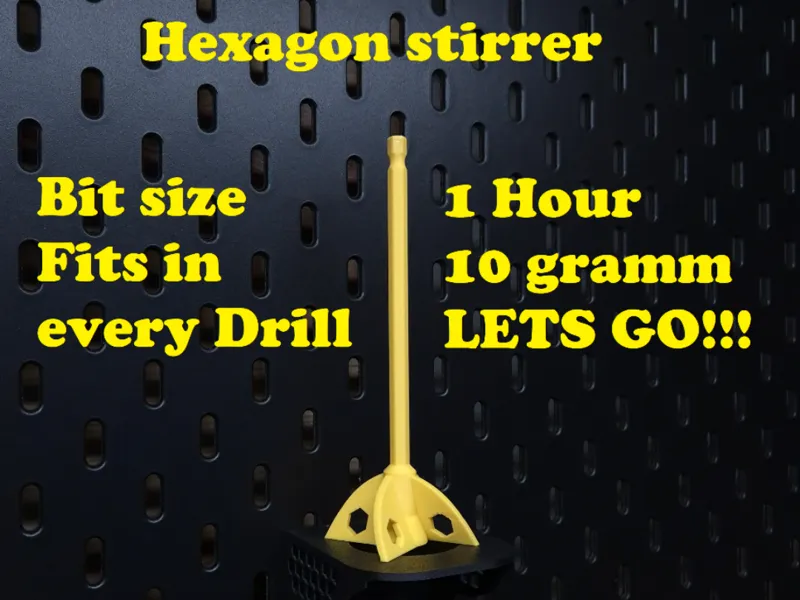 Lack Paint oder Harz Resin Rührer Quirl Stirrer 