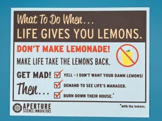 Portal 2 Lemons Sign (Updated!)