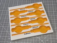 Inserts with labels (2 and 3 color versions)