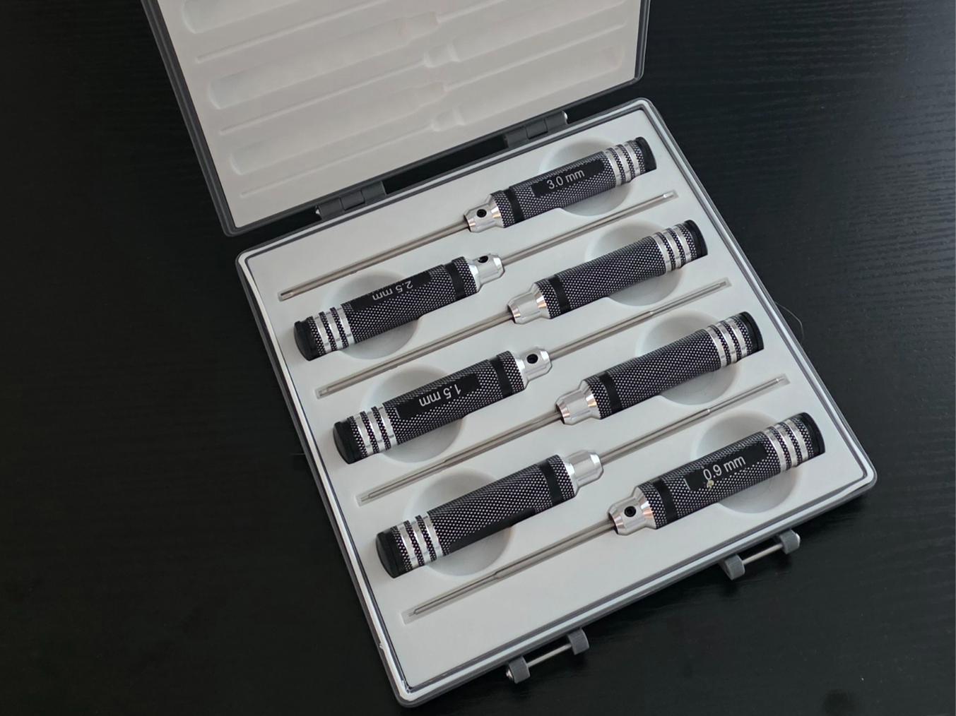 Box for hobby hex screwdriver set 