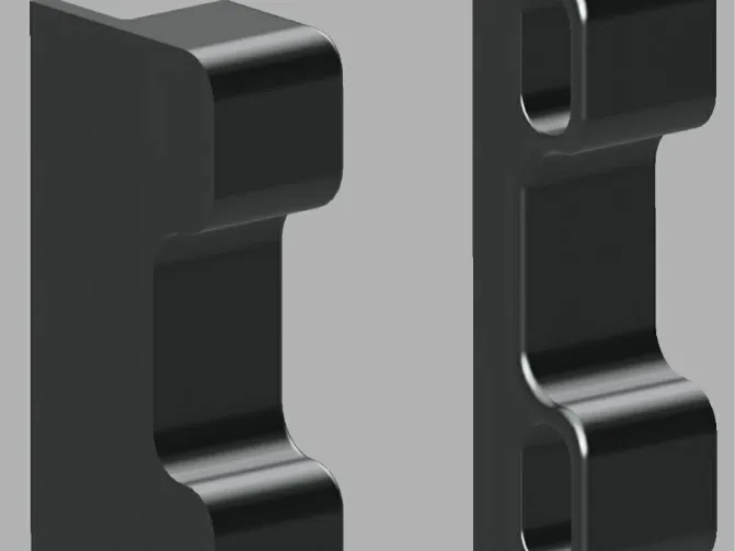 Caravan Window Bar Bracket - 2 bar fixed