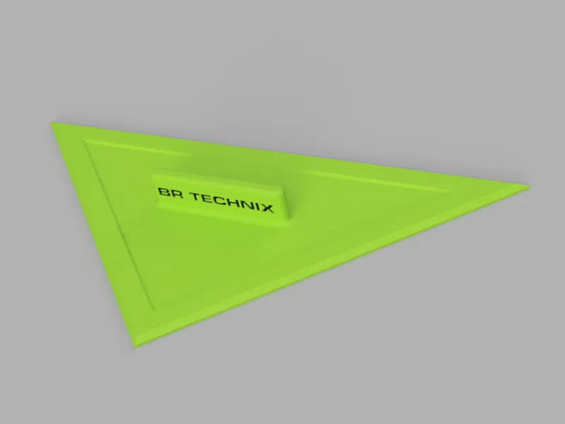 Einfaches Geodreieck mit Griff