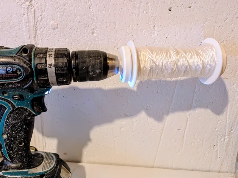 Internal String Spool for Rope Winder