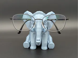 low poly Elefant Brillenhalter