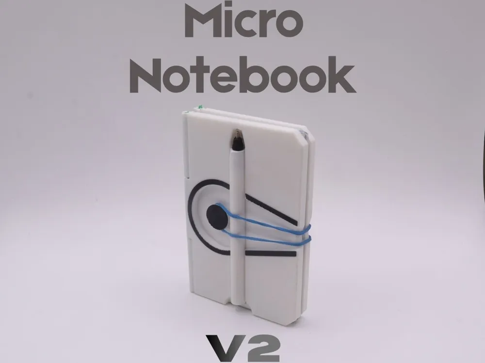 Modelo para impresión 3D: Micro Notebook (Version 2). Referencia del modelo original.