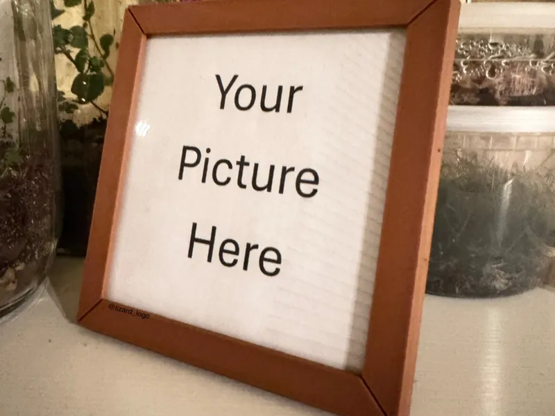 Picture Frame for 4in x 4in Acrylic Pane