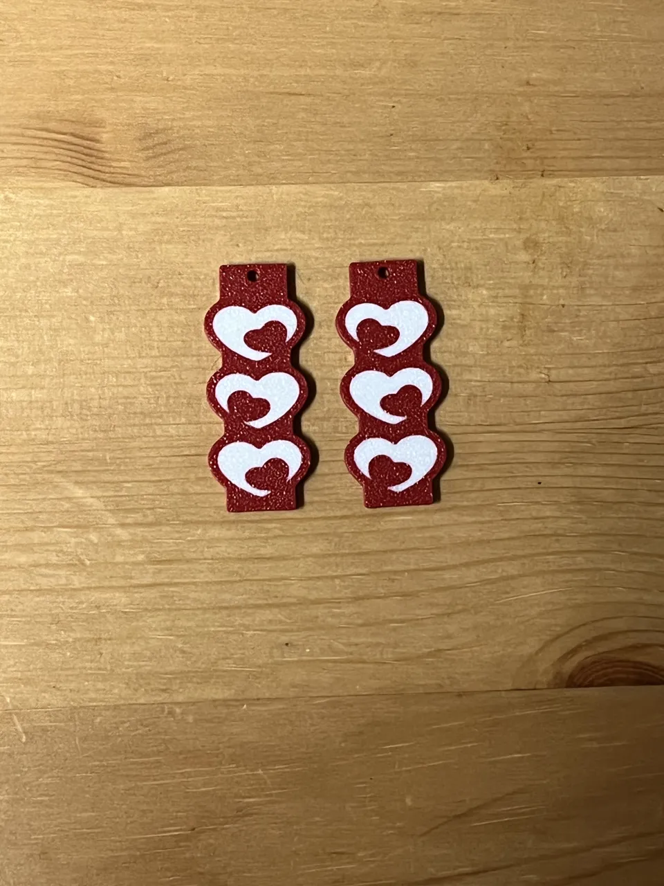 heart earrings view 2