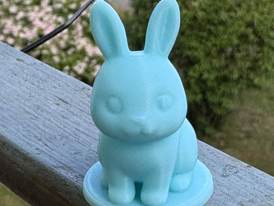 Cute Bunny Figurine – 3D Print Model(31 MIN PRINT)