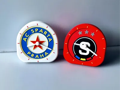 AC Sparta Praha, stolní hodiny, fotbal, clock