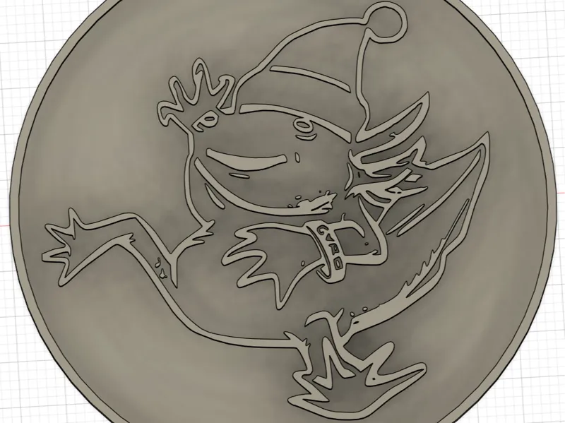 Christmas Lizottle cookie cutter