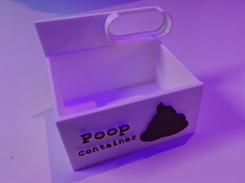 Poop container for A2L