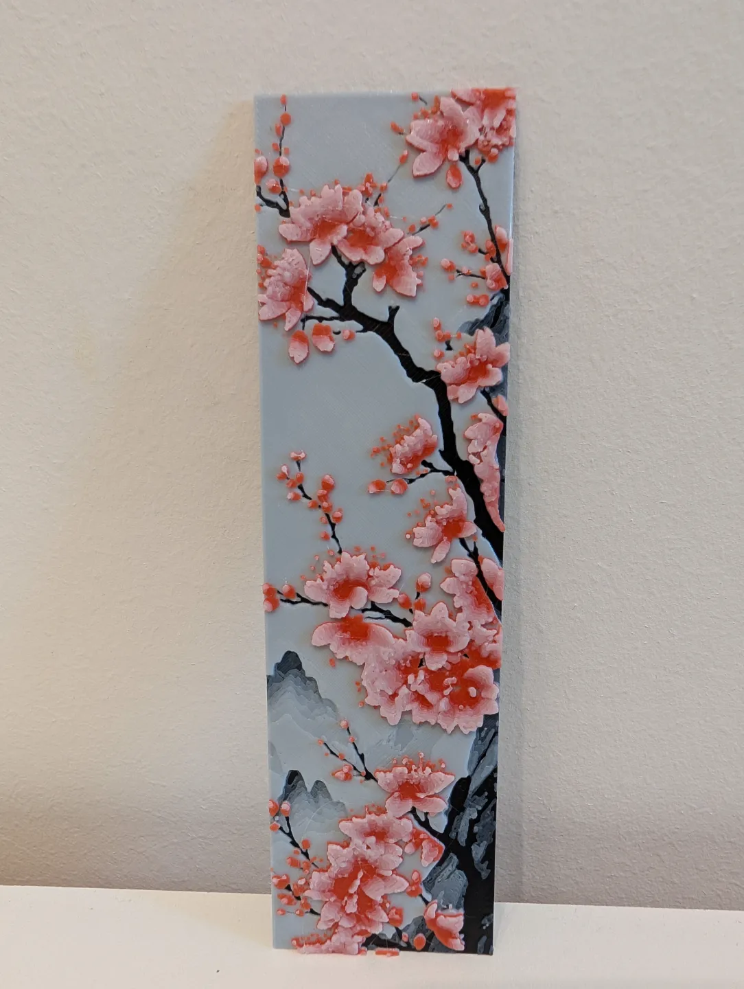 Cherry Blossom Bookmark - HueForge view 3