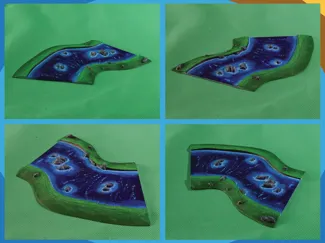 Modular Wargaming Terrain, Bend, Short S-Curve