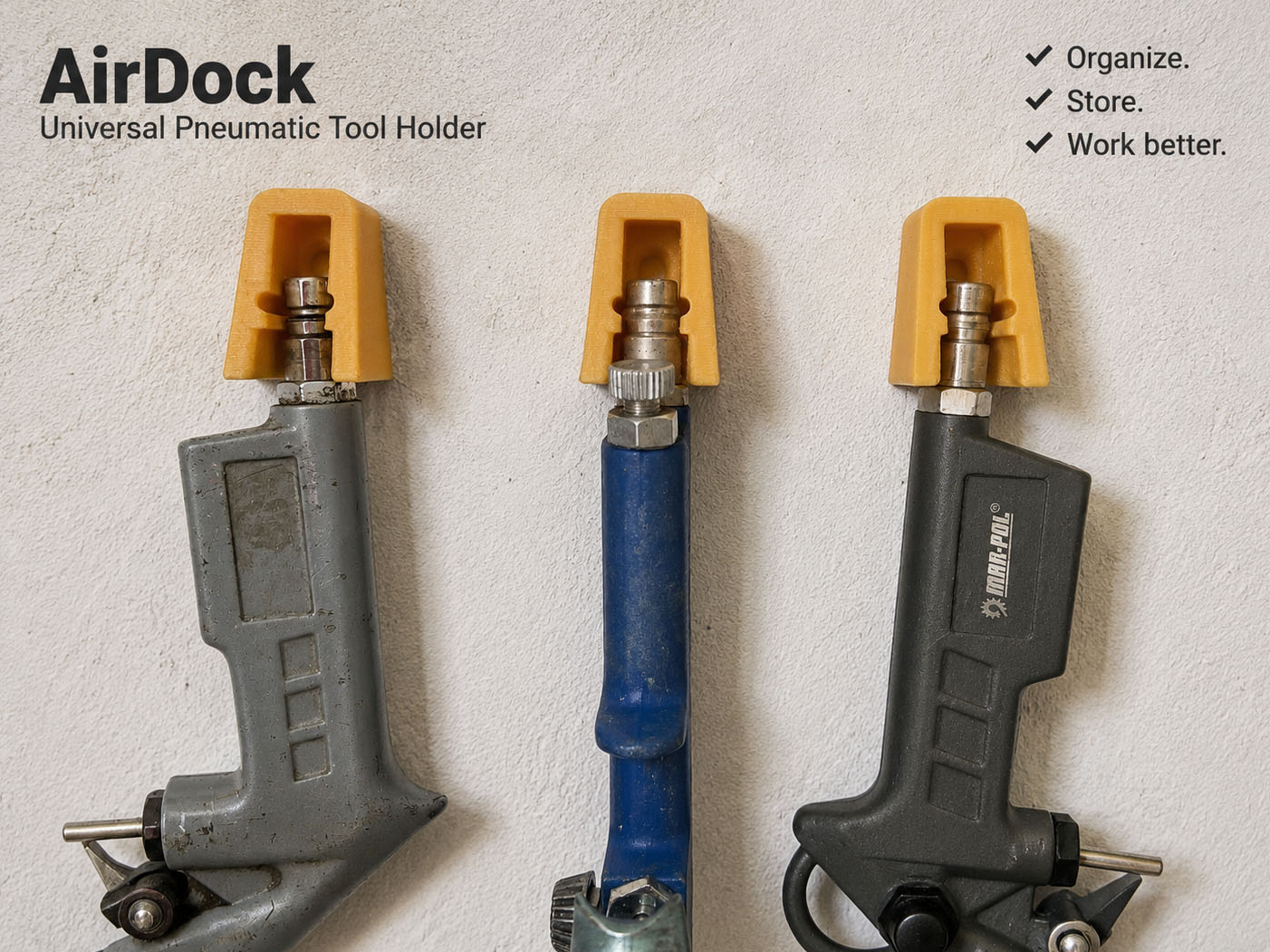 AirDock – Universal Pneumatic Tool Holder