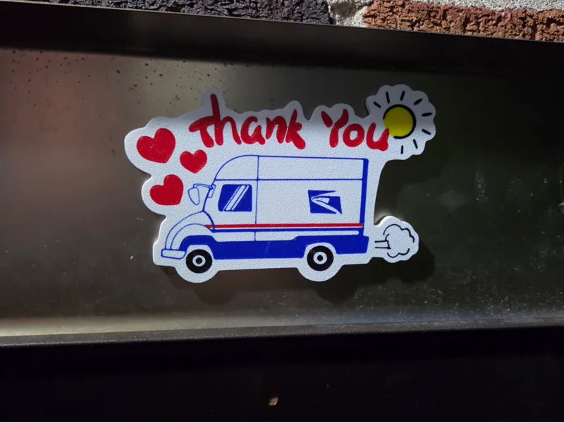Thank you Mail Man!