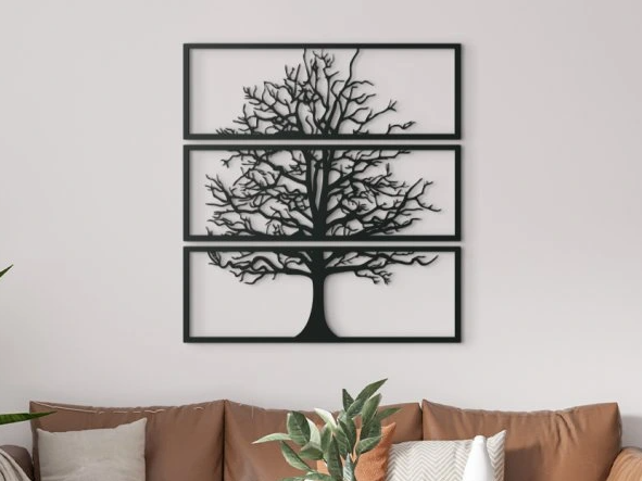 Three-Piece Tree Wall Art
