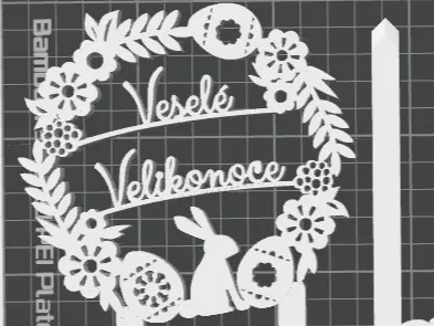 Veselé velikonoce zápich