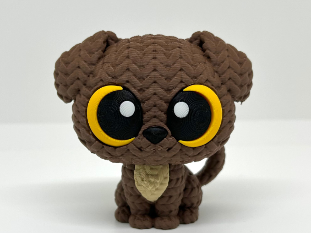 Kawaii knitted puppy - No AMS - Multi-part