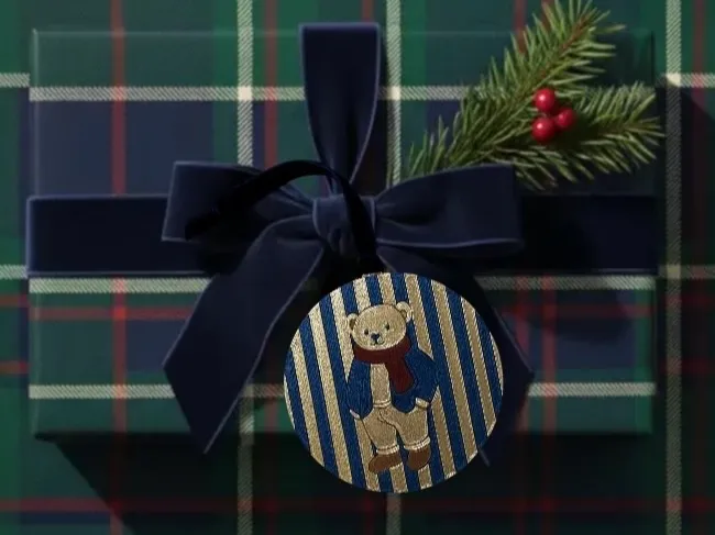 Ralph Lauren–inspired ornament 