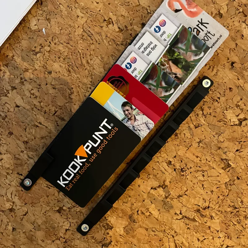 Creditcard Wall holder low profile