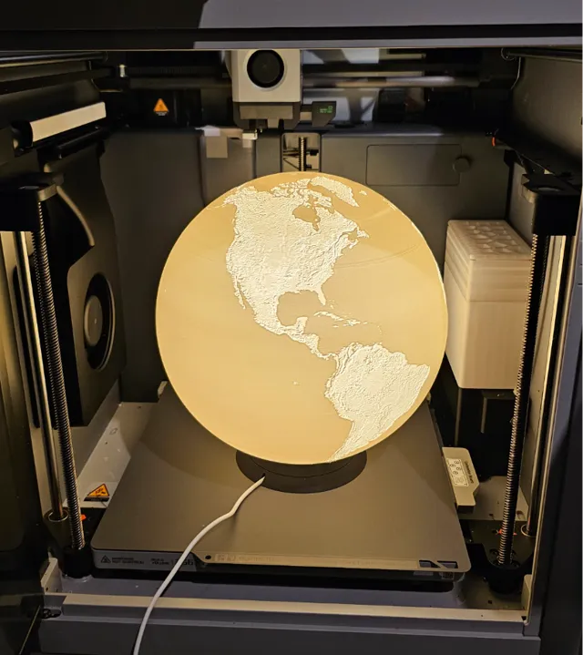 Large Earth Globe for LED Lamp 001