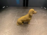 Sitting Dachshund Dog ams0.2mm layer, 2 walls, 10% infill
