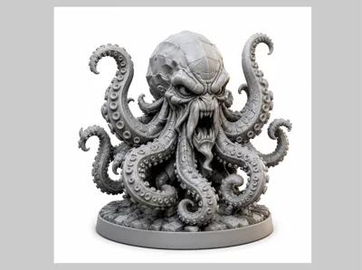 【UMA Series・Norwegian Sea Monster - Kraken (Kraken)】Deep-sea overlord descends upon your desktop, Nordic mythological beast trendy collectible!