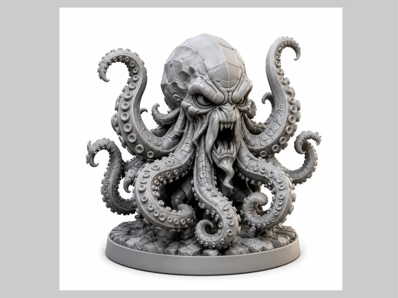 【UMA 系列・挪威海怪 - 克拉肯(Kraken)】深海霸主降临桌面,北欧神话巨兽潮玩摆件!
