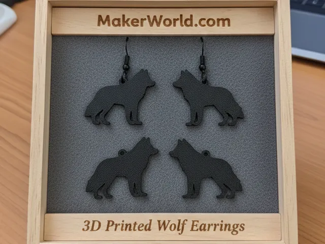 Wolf Earrings