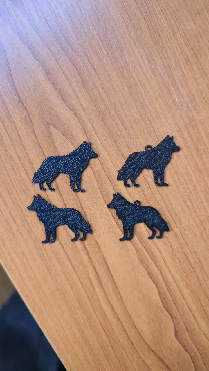 Wolf Earrings view 3