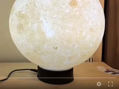 Moon Lithophane LED Turntable Adaptor