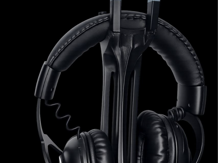 Futuristic Headphone Stand–Custom for LogitechPro 