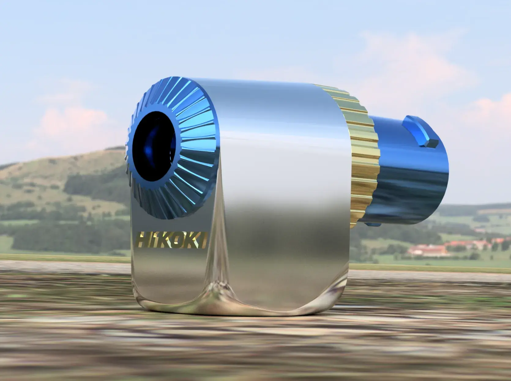 Miniatura 2 do modelo 3D 喷水枪_适配 HIKOKI 高壹工机吹尘枪_暴力版