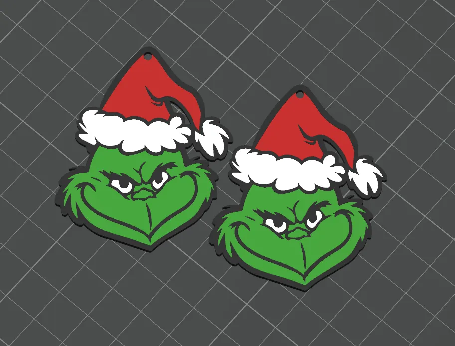 Pendientes Grinch view 3