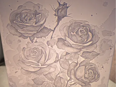 Roses Lithophane