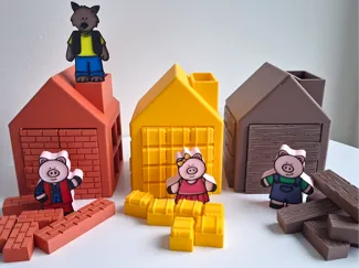 De wolf en de 3 biggetjes