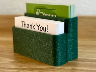 2 Tier Card Holder with Fuzzy Skin