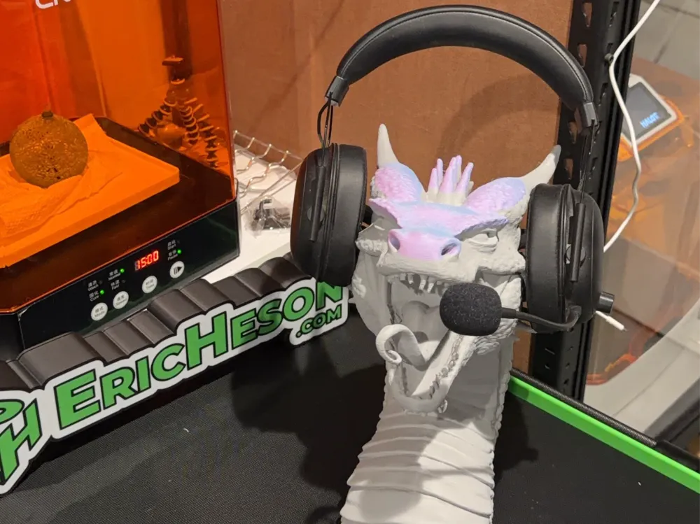 Dragon Headphone holder - Desk/Wall - Free 3D Print Model - MakerWorld