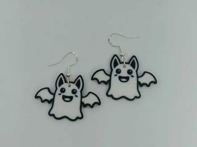 Ghost Bat Earrings (Halloween)