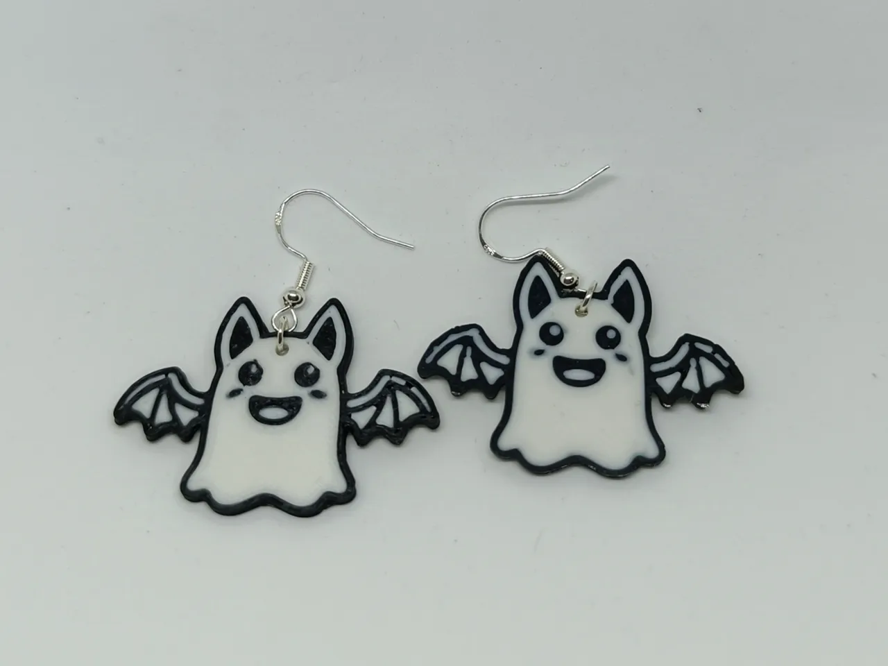 Ghost Bat Earrings (Halloween) view 4