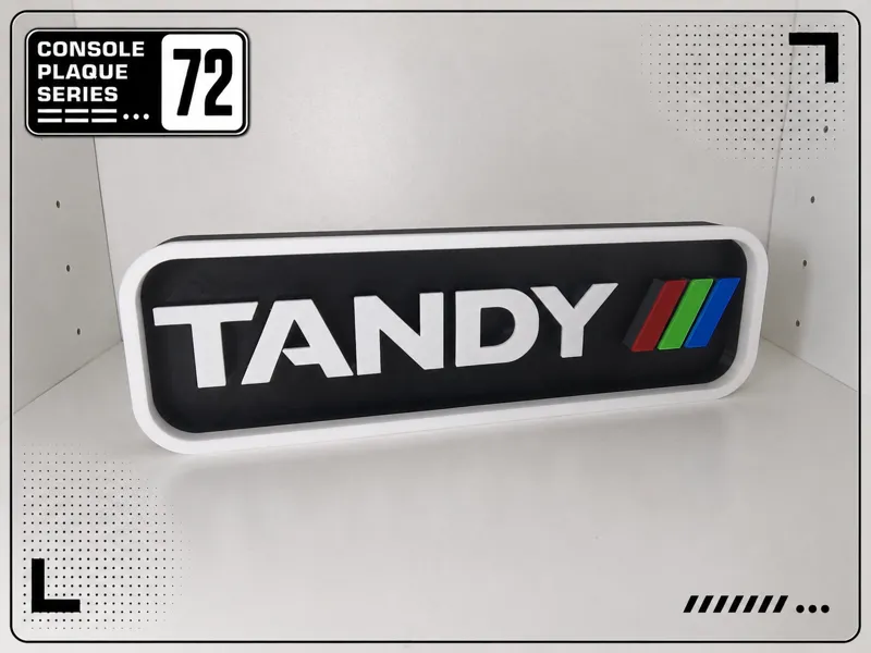 Console Logo Plaque - TANDY