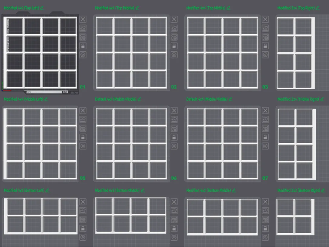 Gridfinity pour tiroirs Ikea Alex (version large)