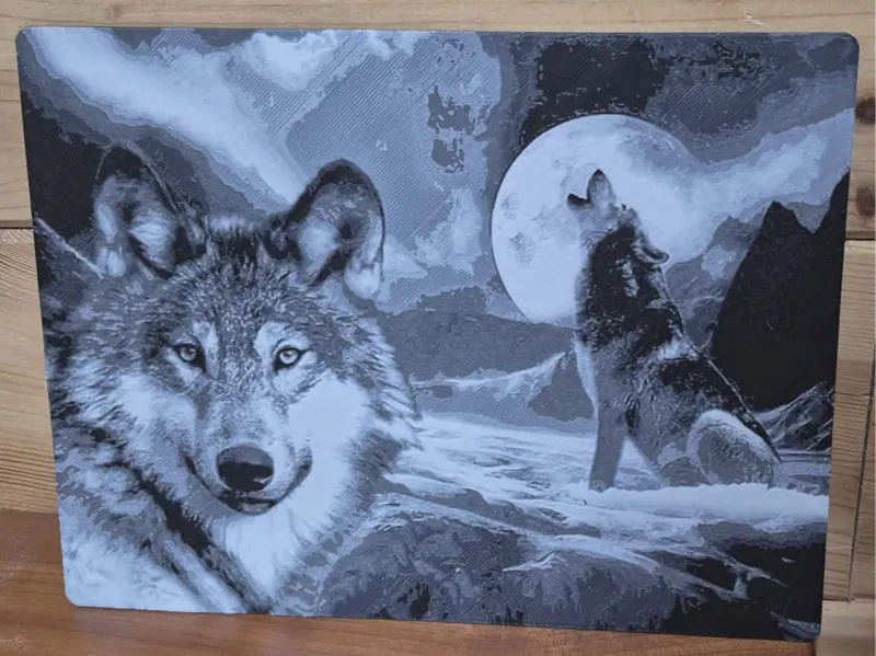 Two Wolfs Hueforge